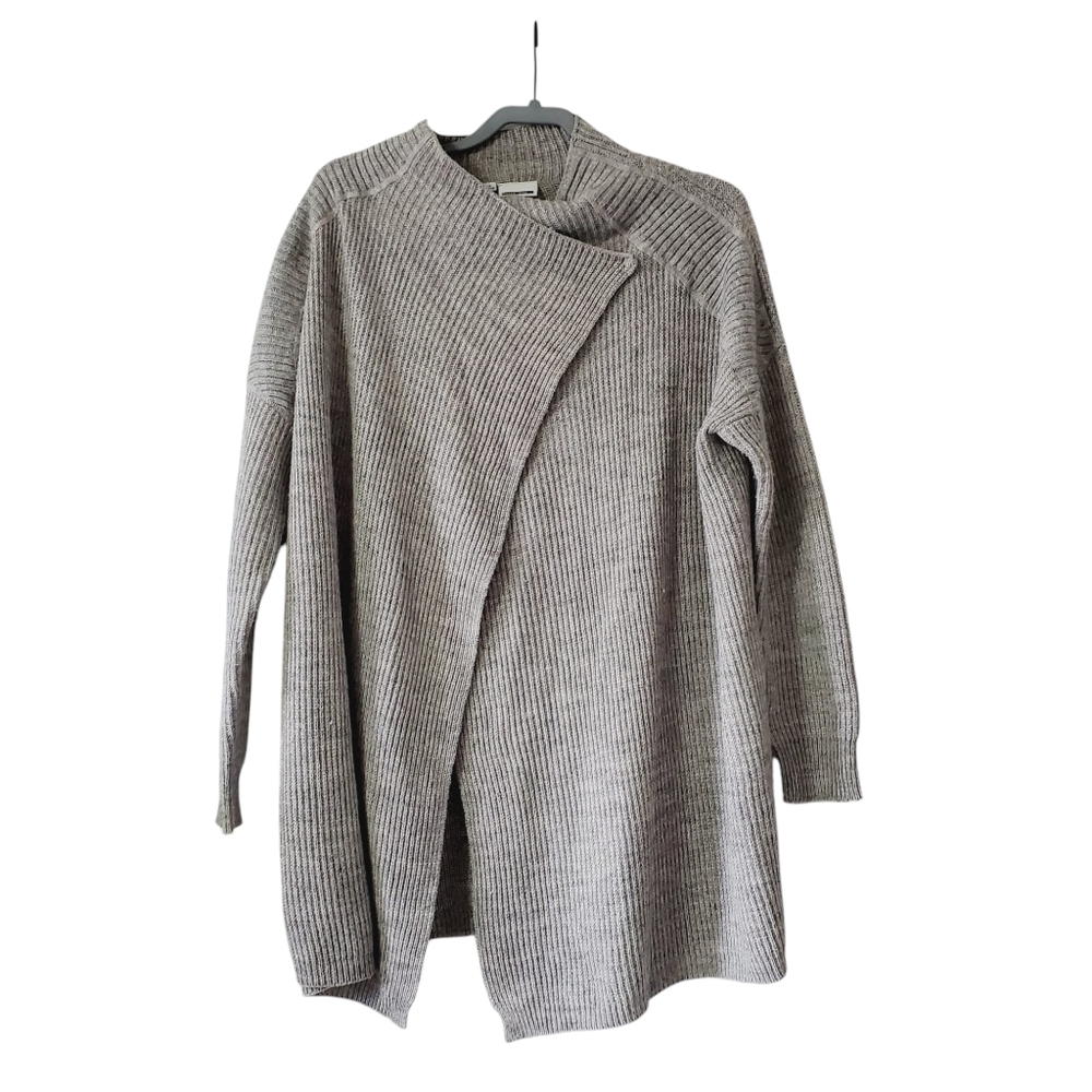 Urban Outfitters Noisy May Shake Drapey Wool Oversized Cardigan S Lagenlook Boho - Picture 2 of 10